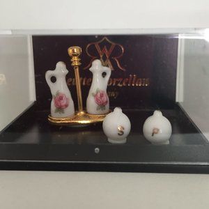 Dollhouse Miniature Reutter  Oil & Vinegar Set